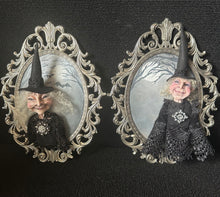 Load image into Gallery viewer, She Knows Who Comes After Dark shown beside her companion portrait