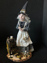 Load image into Gallery viewer, Full view of Madame Tinker with her clockwork workshop