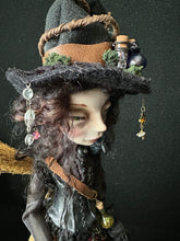Load image into Gallery viewer, Close detail of the Traveling Apothecary’s face and hat