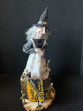Load image into Gallery viewer, Side view of Madame Tinker and her open clockwork workshop
