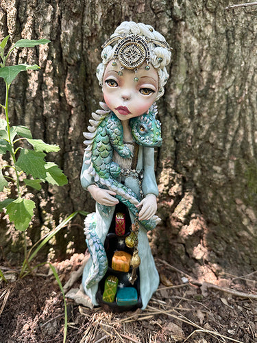 Forest Fairy Kaida & Dragon Fantasy Sculpture