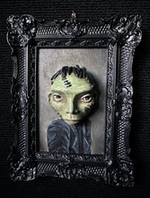 Load image into Gallery viewer, The Quiet Stitched Boy One-Of-A-Kind Sculptural Painting