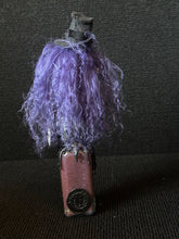 Load image into Gallery viewer, Back view of Potion Bottle Witch BW7 showing purple hair and artist seal