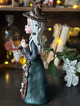 Forest Faery Tale Witch Apothecary Amber Fantasy Sculpture