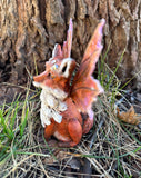 Winged Forest Fairy Fox 3 Companion Fantasy Sculpture