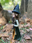 Faery Witch Tinesi with Her Enchanted Broom Fantasy Sculpture